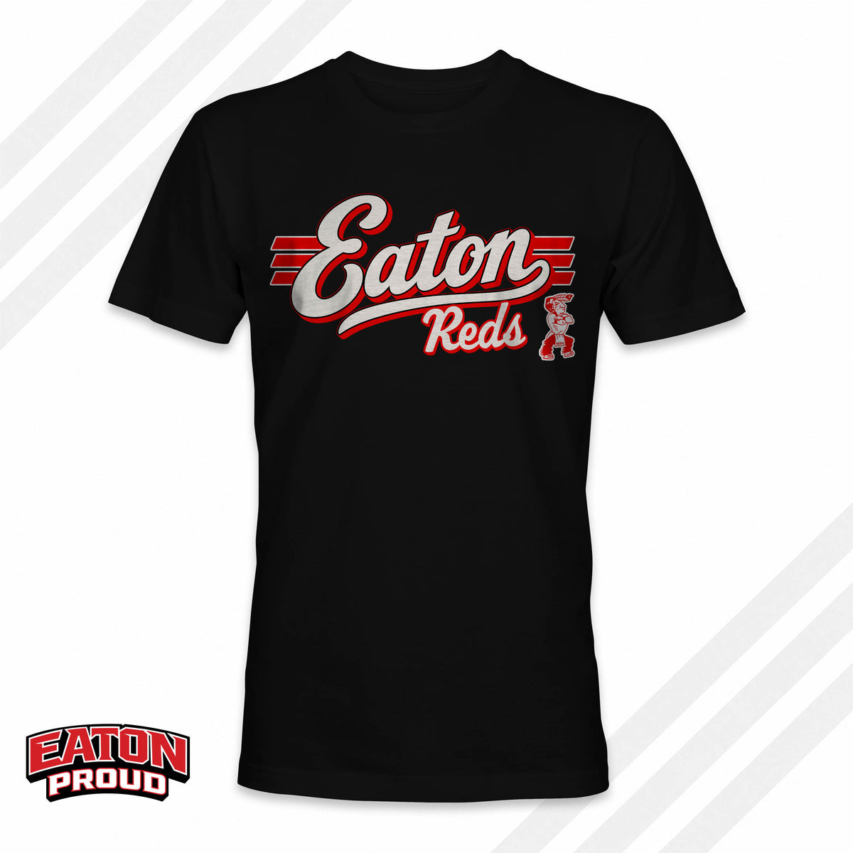 Eaton Reds Script Shirt With Indian