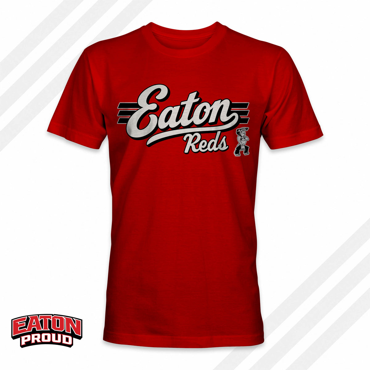 Eaton Reds Script Shirt With Indian