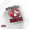 Lets Go Reds Sticker